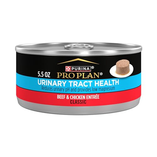 Purina Pro Plan Urinary Tract Health Classic Beef and Chicken Entrée Canned Cat Food - 3 Oz - Case of 24  