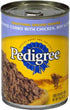 Pedigree Chopped Ground Dinner Chicken/Beef and Beef/Bacon Canned Dog Food - Variety Pack - 13.3 Oz - 12 Count  