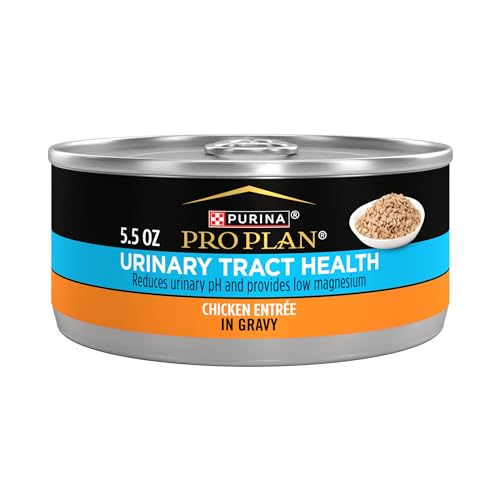 Purina Pro Plan Urinary Tract Health Chicken and Gravy Entrée Canned Cat Food - 5.5 Oz - Case of 24  