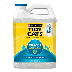 Purina Tidy Cats Instant Action Low-Dust Non-Clumping Odor Control Clay Multi-Cat Litte...