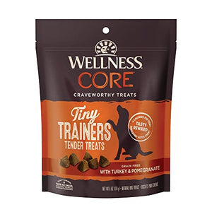 Wellness Core Tiny Trainers Grain-Free Tender Turkey and Pomegranate Soft and Chewy Tra...