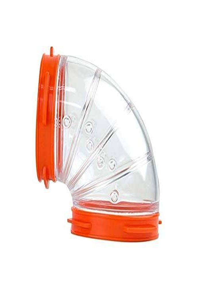 Ferplast Small Animal Hampster Cage Play Accessory Curved Tube - L:3.2" X H:3.2" (2.5" Diameter)  
