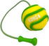 Kong Bunji High-Viz Bright and Glow-in-The-Dark Retriever Rubber Ball and Rope Dog Toy - Assorted Color - Large