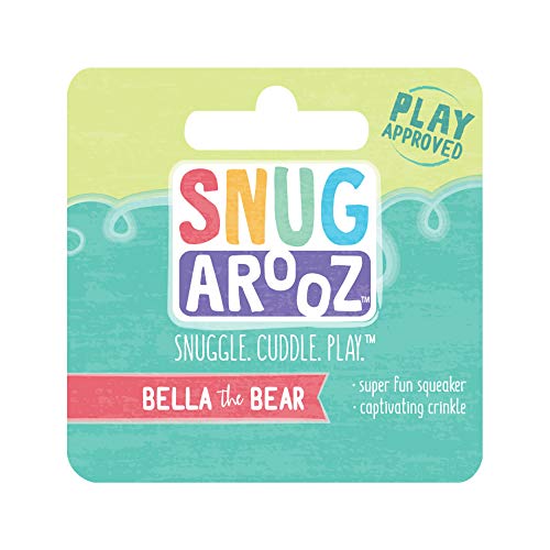 Snugarooz Bella the Purple Bear Squeak and Crinkle Plush Dog Toy - 11