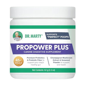 Dr. Marty Protein ProPower Plus Powder Probiotics Digestive Dog Supplements - 2.2 Oz
