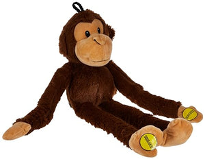 Multipet Swingin' Safari Monkey Squeak and Plush Dog Toy - 19" Inches