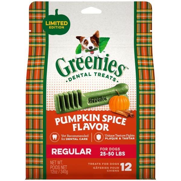 Greenies Pumpkin Spice Dental Dog Chews - Teenie - 3 Oz  