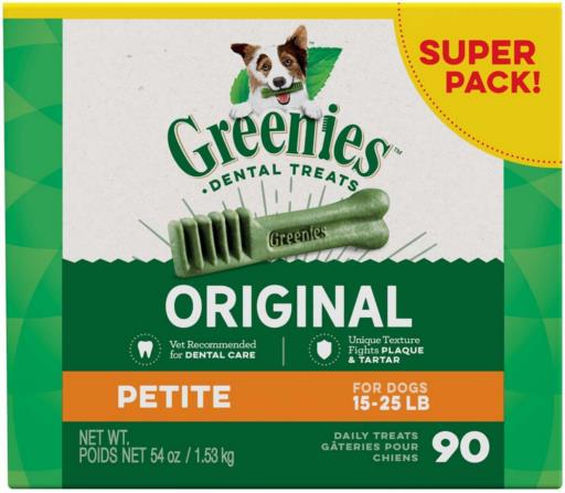 Greenies Petite Value Tub Treat Pack Dental Dog Treats - 54 oz  