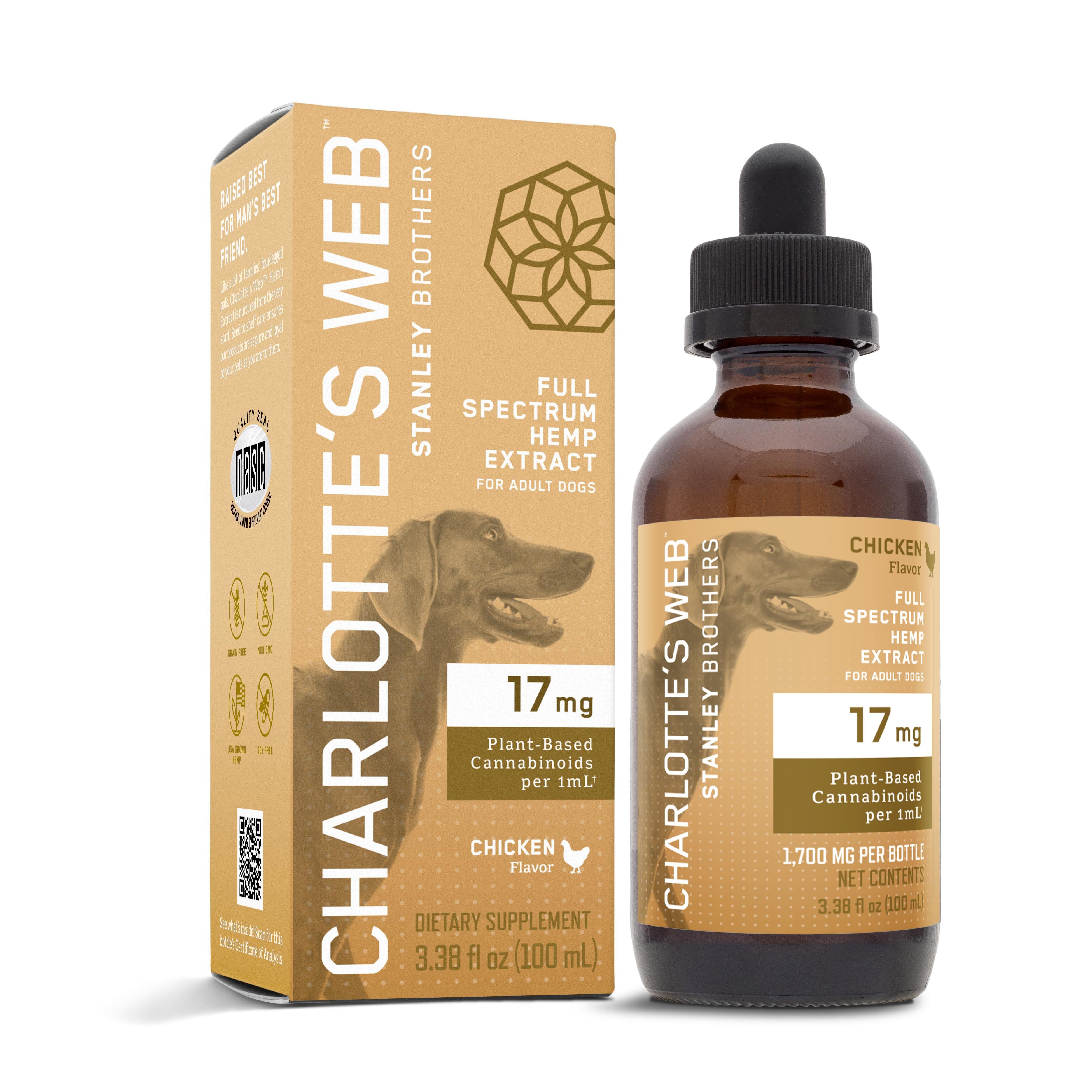 Charlotte's Web Hip and Joint Chicken Hemp Oil Calming Pet Chews -17MG - 100ML Default Title