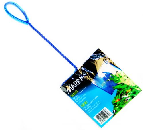 Hagen Marina 5-Inch Fine Nylon Fish Net with 10-Inch Handle - Blue