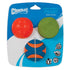 Chuckit! Petmate Fetch Medley Gen-2 Erratic Strato and Squeaker Balls Dog Toys - Medium - 2.5 Inch - 3 Pack