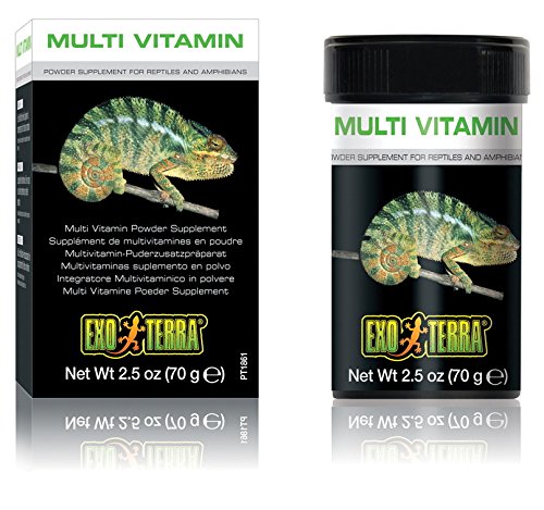 Exo Terra Reptile Multi-Vitamin Powder Supplement for Reptiles and Amphibians - 2.5 Oz
