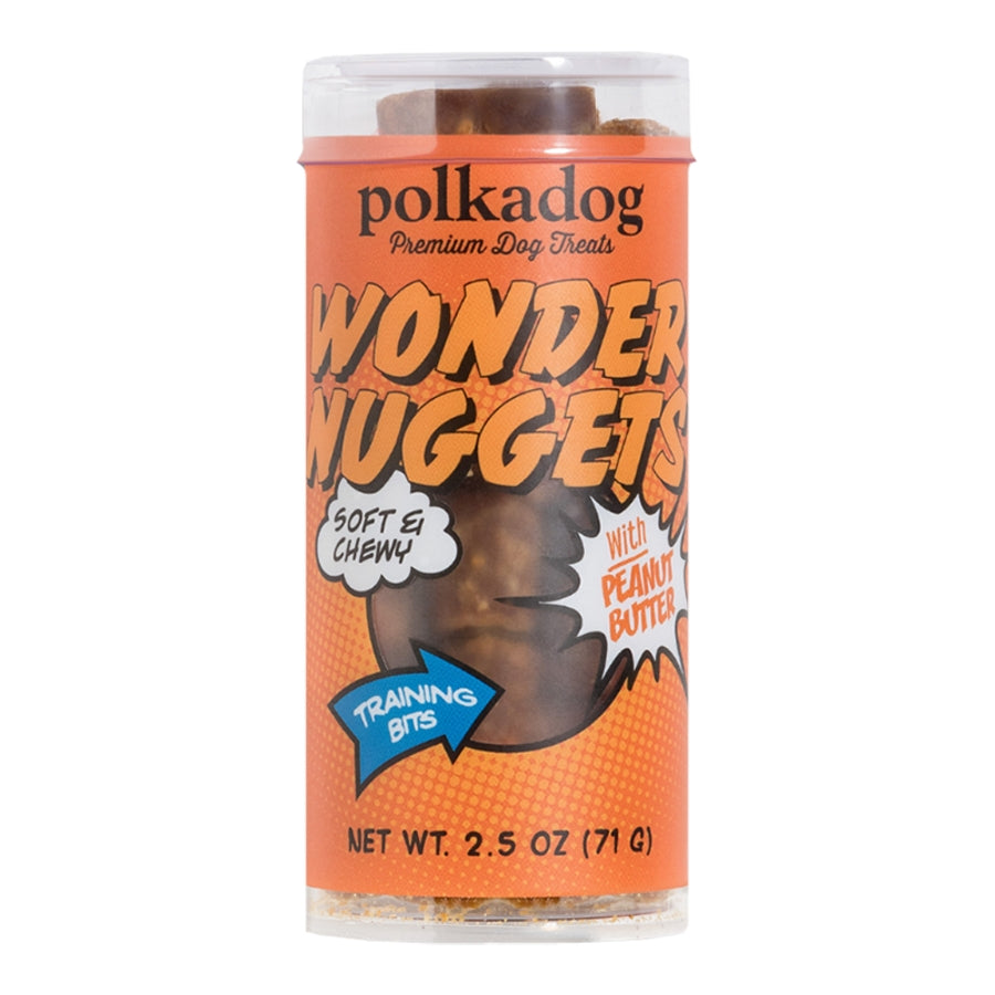 Polka Dog Bakery Wonder Nuggets Peanut Butter Training Soft and Chewy Treats - 2.5 Oz
