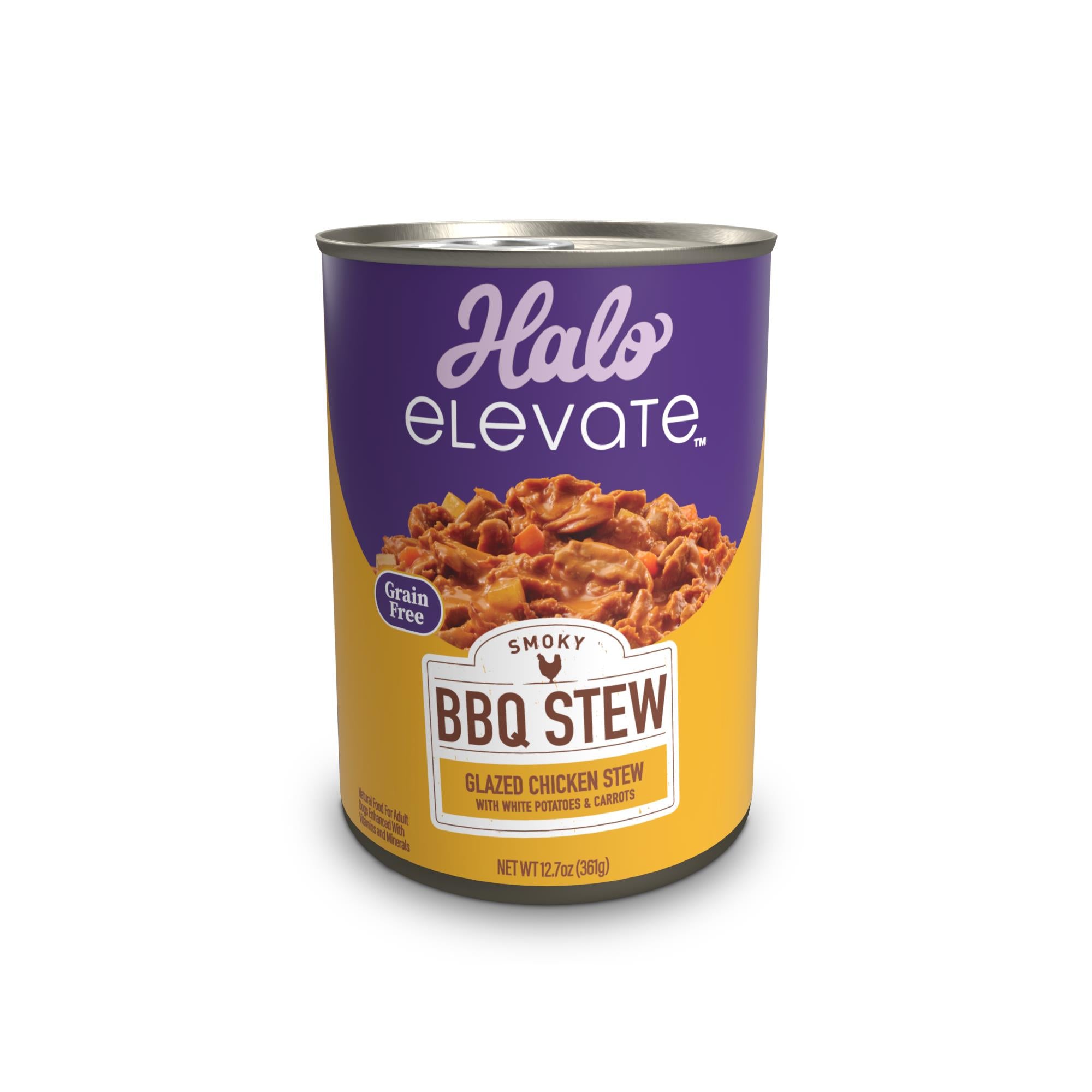 Halo Pets Elevate Grain-Free Glazed Chicken Canned Dog Food - 12.7 Oz - Case of 6  