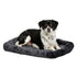 Midwest Homes Quite Time Fleece Machine Washable Rectangular Bolster Pet Bed or Crate Mat Gray SM - L:24 X W:18 In