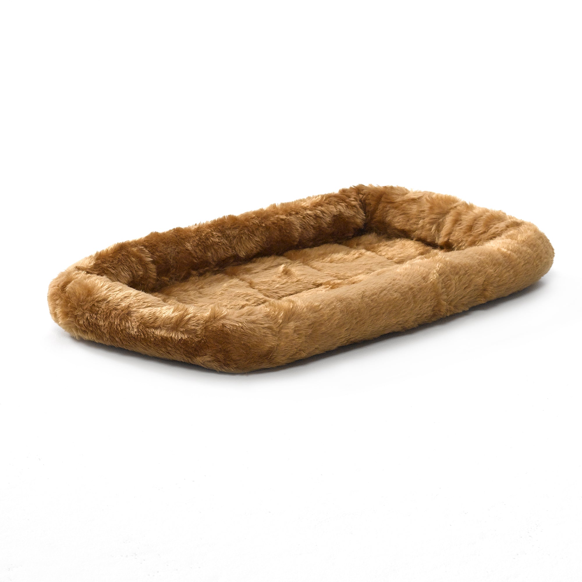 Midwest Homes Quite Time Fleece Machine Washable Rectangular Bolster Pet Bed or Crate Mat