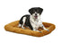Midwest Homes Quite Time Fleece Machine Washable Rectangular Bolster Pet Bed or Crate Mat Cinnamon XS - L:22 X W:13 In