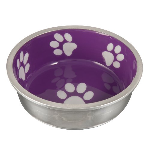 Loving Pets Bella Le Bol Stainless Steel Cat and Dog Bowl Charcoal Extra Small