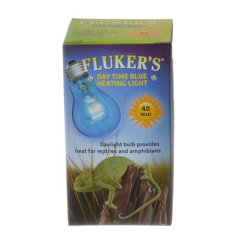 Fluker's Incandescent UVA Blue Daylight Heating Bulb for Reptiles and Amphibians 40 Watt