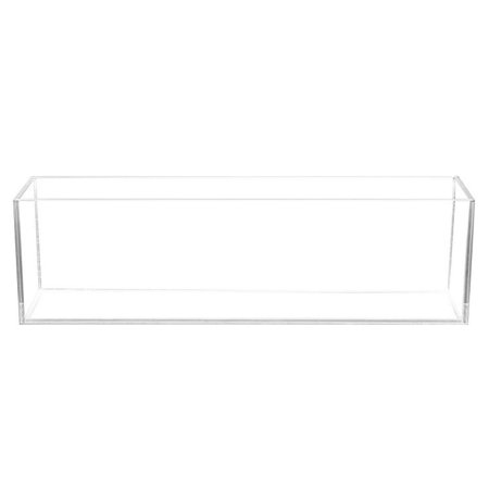 Aquatop Bookshelf-Style Long Clear Glass Aquarium - 12 Gallons - L: 8 X W: 35 X H: 10 Inches