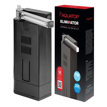 Aquatop IF7-UV Eliminator Internal Aquarium Filter with 7 Watt UV Light Default Title