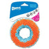 Chuckit! Petmate Indoor Roller Ring Microfiber Chenille Dog Toy - Orange and Blue - 5 Inch