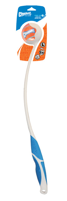 Chuckit! Petmate Pro Flinging Ball Launcher Interactive Fetch Dog Toy with 3 Inch Diameter Ball - 26 Inch