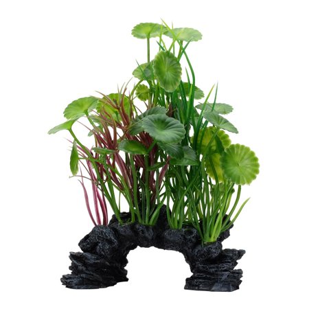 Fluval AquaLife Green Lysimachia Mix Plastic Plant Aquarium Décor - 8 Inch
