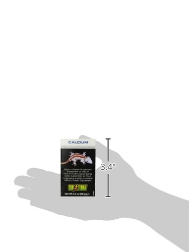 Exo Terra Reptile Calcium Powder Supplement for Reptiles and Amphibians - 3.2 Oz