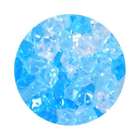 Aqua One Crystal Gems Acrylic Gravel - Blue Ice - 5 oz