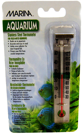 Hagen Marina Stainless Steel Aquarium Thermometer
