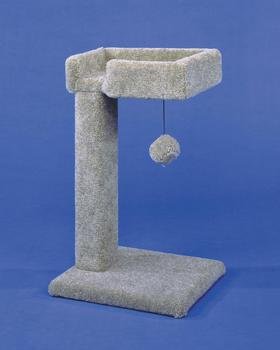 Ware Kitty Cactus Furniture Cat Condo and Lounger with Hanging Cat Toy - L:17.2 X 14.7 X H:24 Inches
