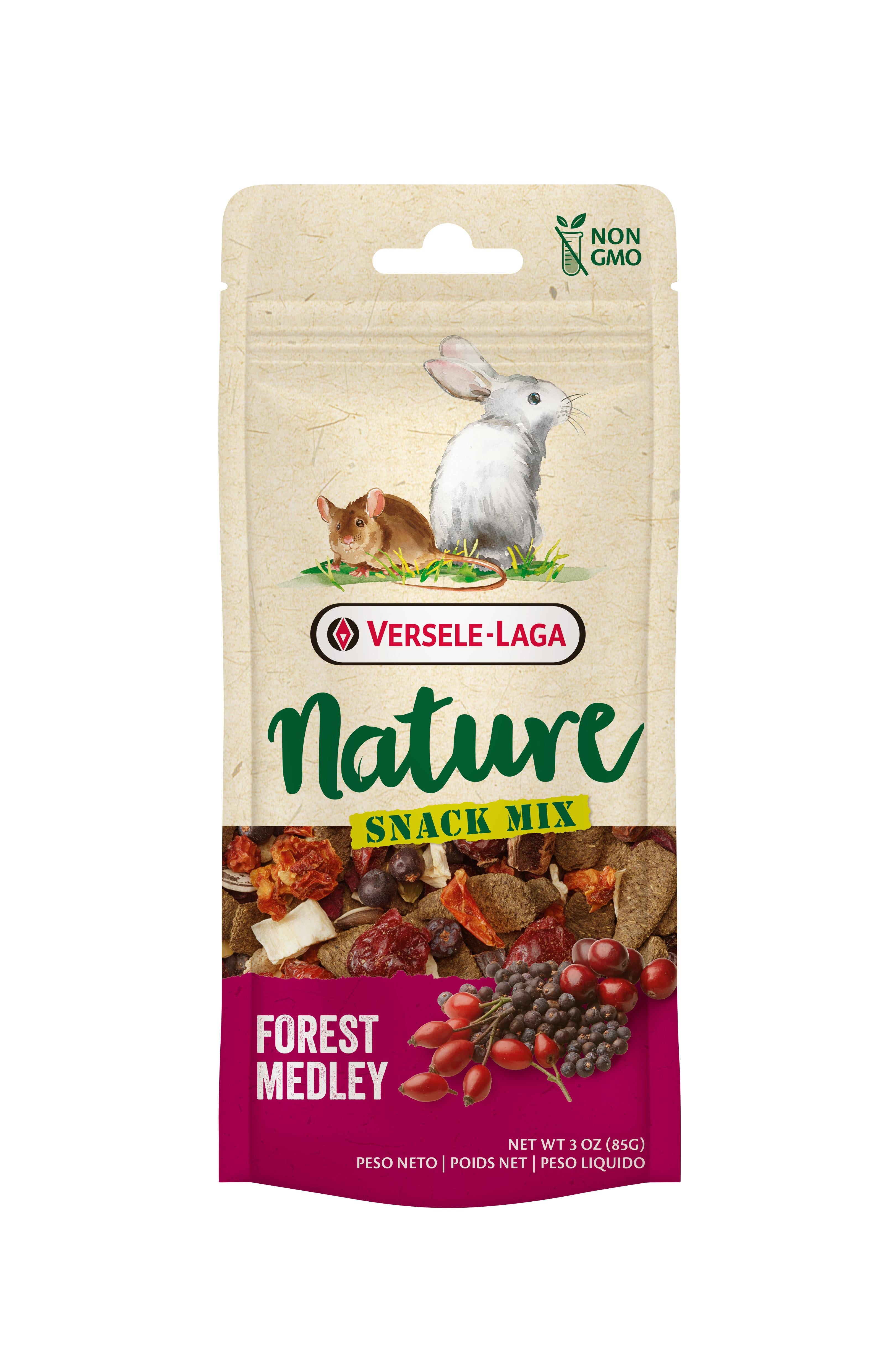 Versele-Laga Nature Forest Medley Fruits Snack Mix Small Animal Treats - 3 Oz - Case of 8