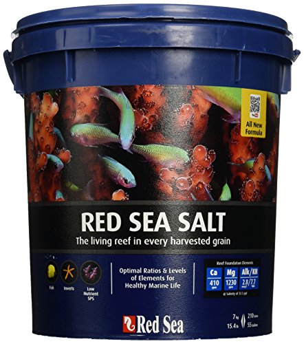 Red Sea Advanced Formula Marine Reef Salt Mix Bucket for Coral Growth and Stability - 55 Gallon 