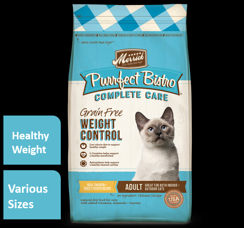 Merrick Purrfect Bistro Complete Care Healthy Weight Dry Cat Food - 7 lb Bag  