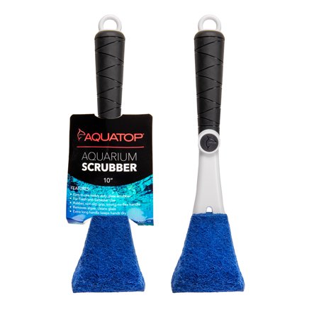 Aquatop Glass Cleaning Padded Aquarium Scrubber 10 Inch
