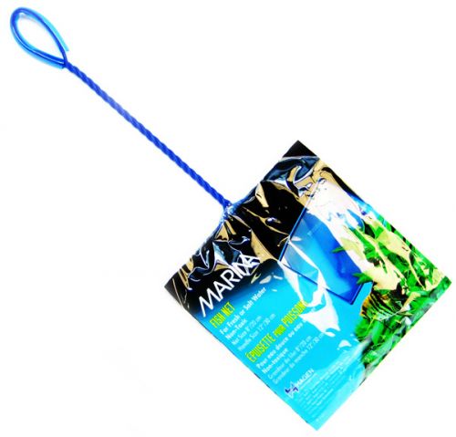 Hagen Marina 8-Inch Fine Nylon Fish Net with 12-Inch Handle - Blue
