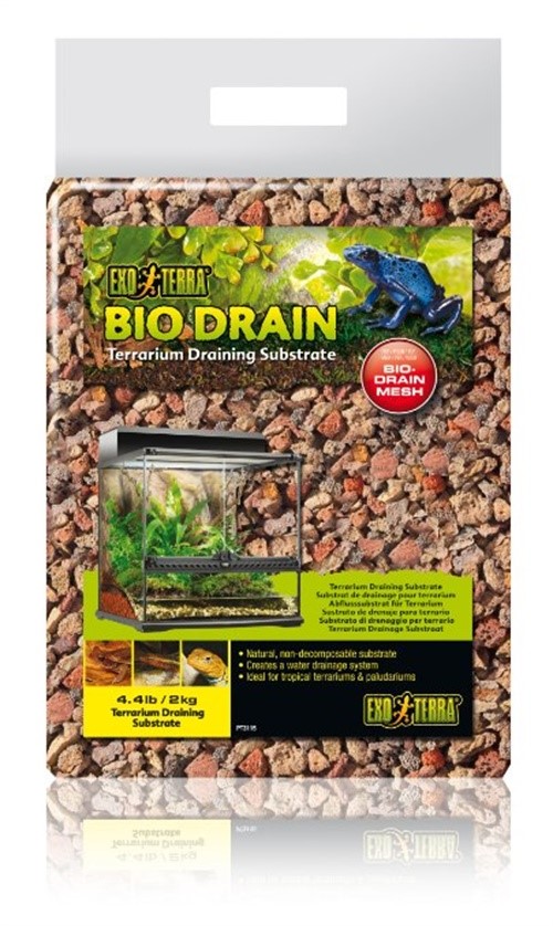 Exo Terra Bio-Drain Reptile Terrarium and Aquarium Substrate - 4.4 Lbs