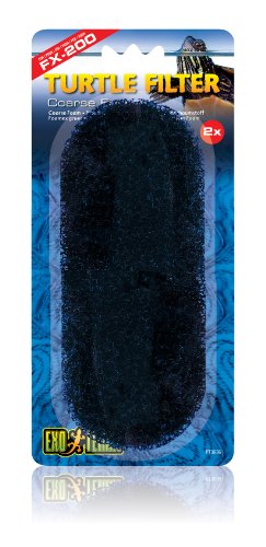Exo Terra Coarse Foam X-200 Replacement Filter Media for Turtle Filter - 2 Pack