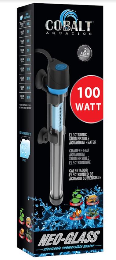 Cobalt Aquatics Neo-Glass Aquarium Heater - 100WT  