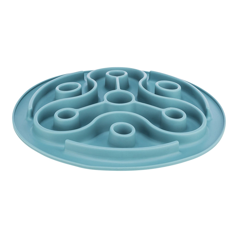 Trixie Pet Products Wave Silicone Slow Feeding Dog Mat - Blue - 11.5 Inches