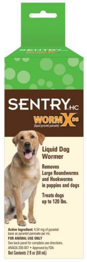 Sentry HC WormX DS Liquid De-Wormer Remover for Dogs and Puppies - 2 Oz  