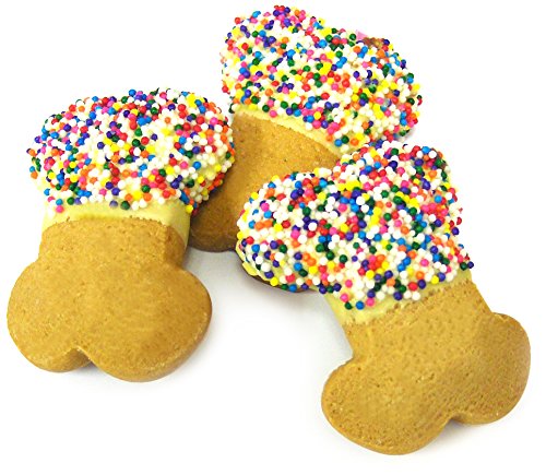 Claudia's Canine Bakery Canine Party Bones Sprinkles Biscuit Dog Treats - Assorted - 24 Count