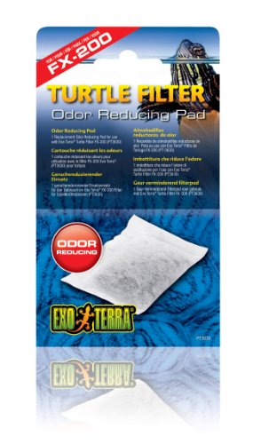 Exo Terra Turtle Filter Odor Reducing Pad Replacement Filter Media for Aquatic Turtle Terrarium
