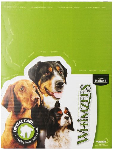 Whimzees Brushzees Toothbrush Oral Health Fresh Breath Bulk Dental Dog Chews Treats Extra Small - 350 Count