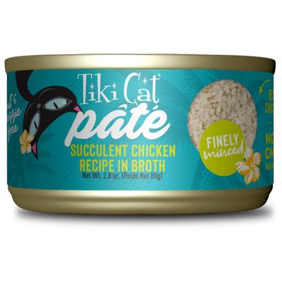 Tiki Cat Luau Pate Succulent Minced Chicken in Broth Pate Canned Cat Food - 2.8 Oz - Case of 12 Default Title
