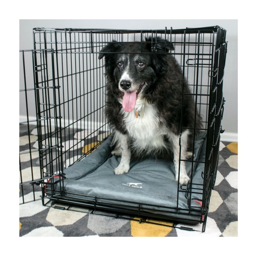 Tall Tails Classic Dog Crate Pad Mat or Pet Bed - Gray