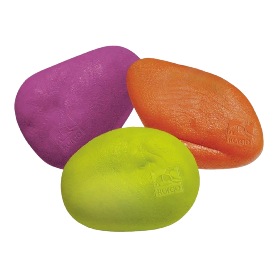 Kurgo Multi-Colored Skipping Stones Fetch and Floating Dog Toy - 3 Pack