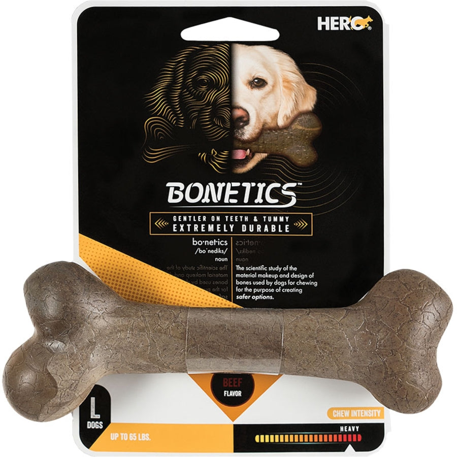 Hero Bonetics Femur Bone Beef Flavored Chewy Dog Toy - Large