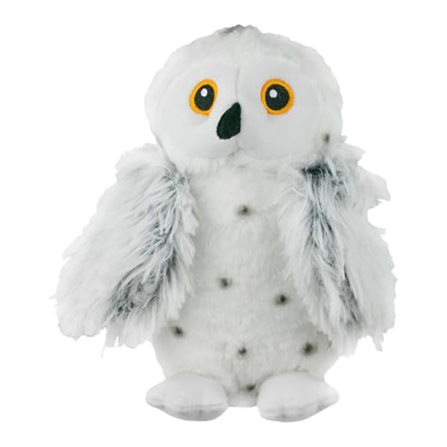 Tall Tails Animated Durable Snow Owl Squeak and Plush Dog Toy - 9.5 Inch